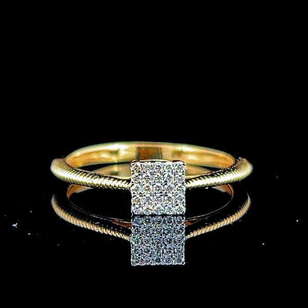 Bold Spark Square Ring